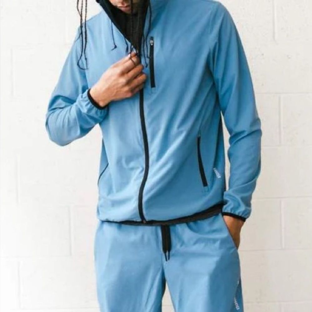 Spiritual Gangster Onset Jacket Lightweight Active Blue- Size Small